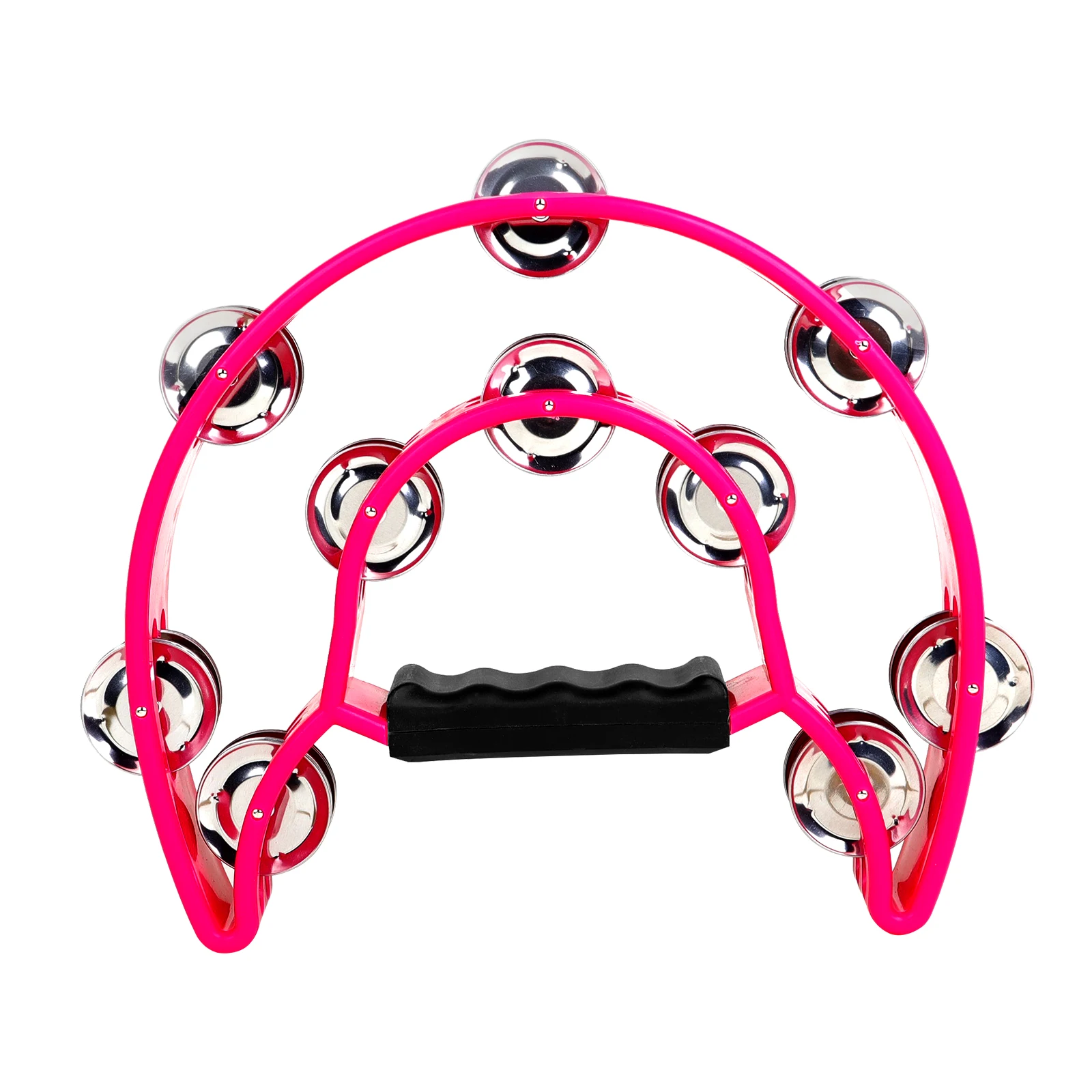 Orff tambourine Double Row Hand Rattle Children's Gift Musical Enlightenment Educational Party Safety Percussion Instrumental