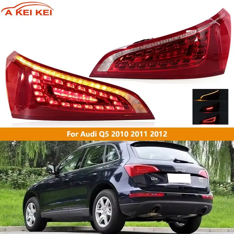 

LED Taillight Assembly For Audi Q5 2010 2011 2012 Rear Tail Light Turn Signal Stop Brake Lamp Daytime Driving Light High Quality