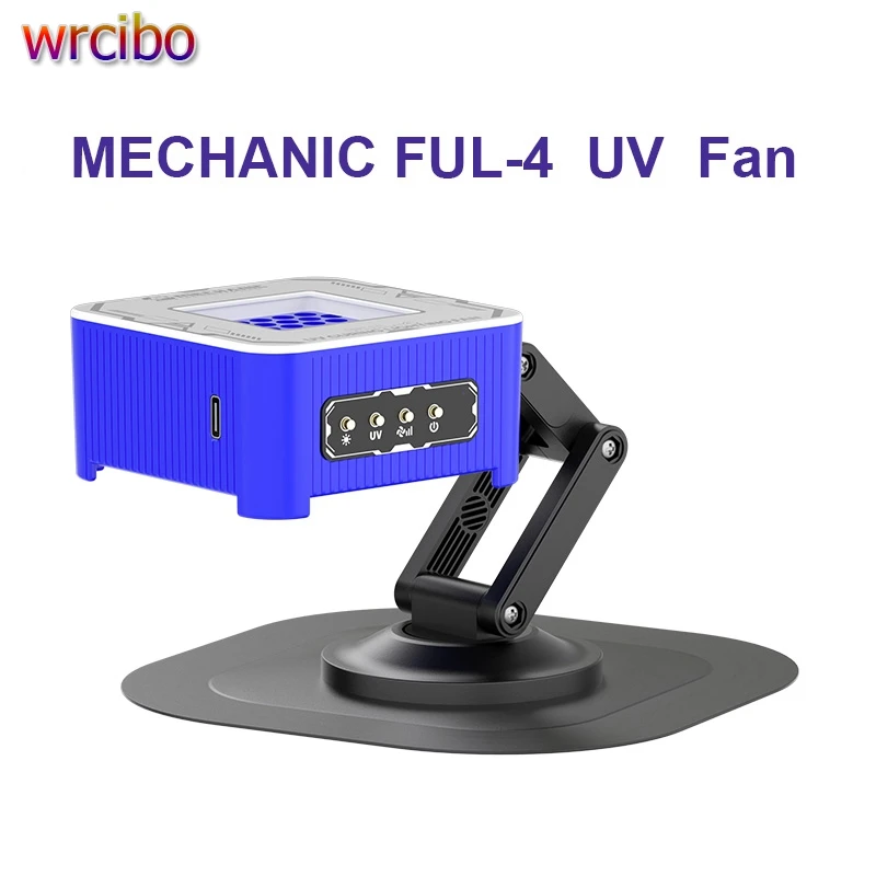 

MECHANIC FUL-4 охлаждающий вентилятор с УФ-отверждением, извлечение дыма, быстрое рассеивание тепла, регулируемая подставка для ремонта печатных плат материнской платы