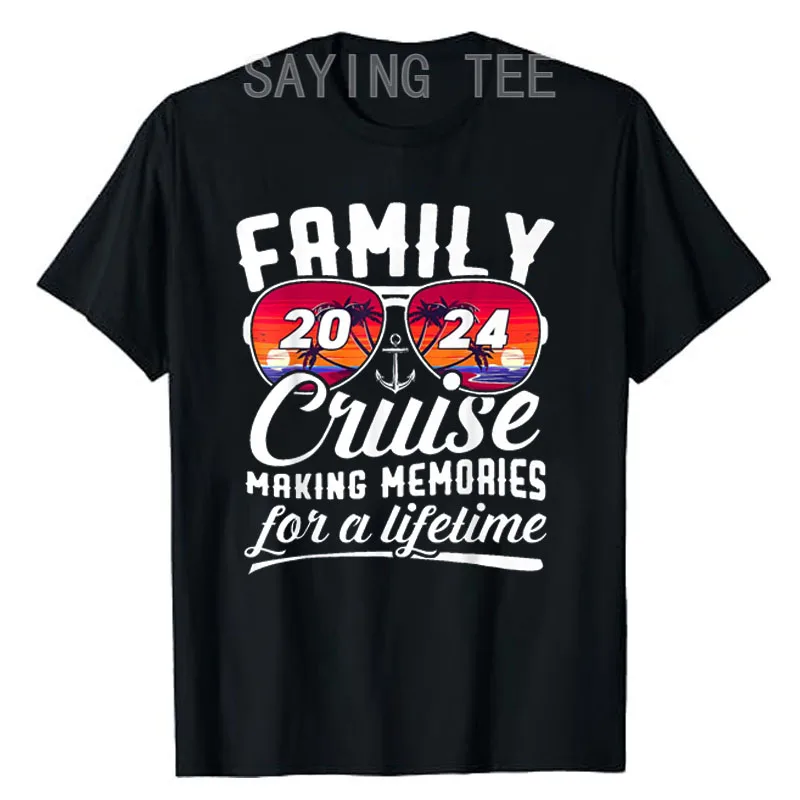 

Family Cruise 2024 Making Memories Together Summer Trip Ship T-Shirt Humor Funny Summer Vacation Holiday Clothes Saying Tee Gift