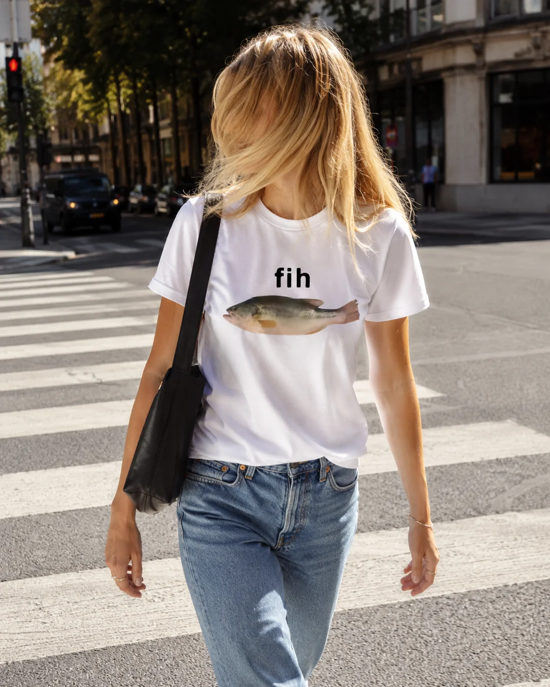 Funny Fih Fish Meme  T Shirt Summer for Men Casual Tee Shirt Short Sleeve Fashion Harajuku Kawaii T-shirt Women's Y2K Clothing