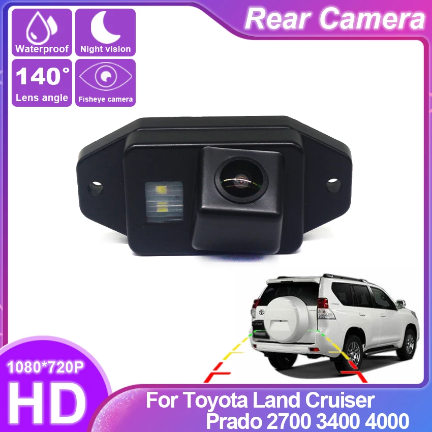 Special car Fish Eyes Night Vision Waterproof Car Reversing Back Up Camera CCD HD For Toyota Land Cruiser Prado 2700 3400 4000