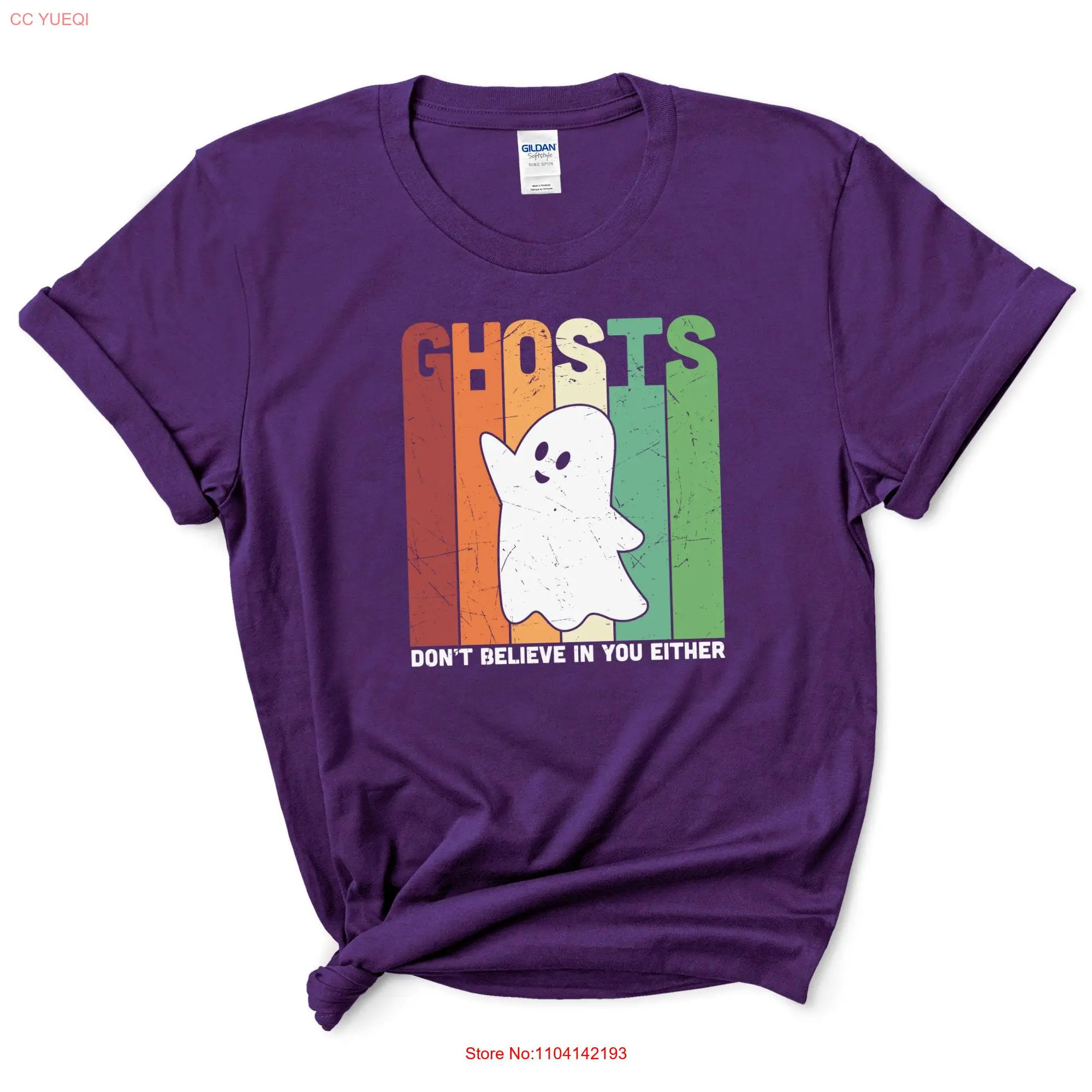 Halloween GhosT T Shirt Funny s Boo Lovers Hallowe long or short sleeves