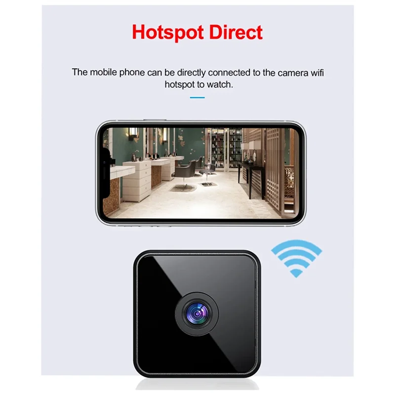 كاميرا WIFI لاسلكية متقدمة، مسجل فيديو داخلي، رؤية ليلية بالأشعة تحت الحمراء، زاوية واسعة #2