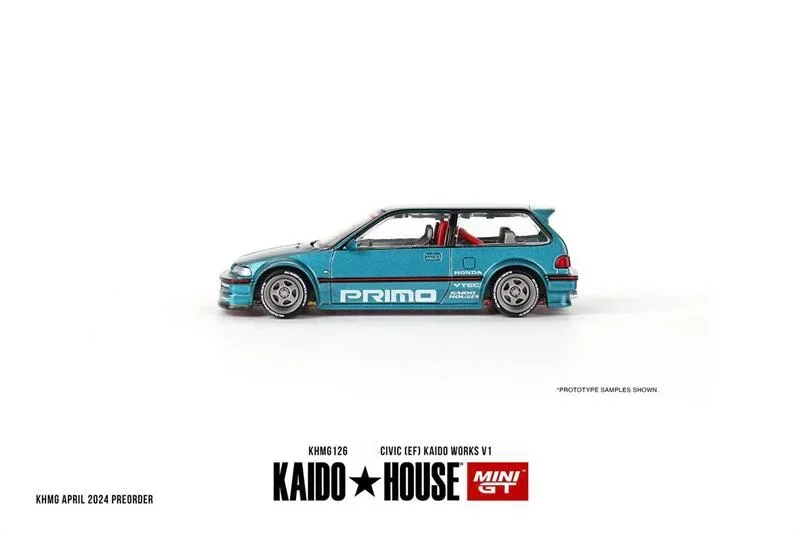 Kaido House x MINI GT 1:64 CIVIC EF KAIDO WORKS V1 Diecast Model Car