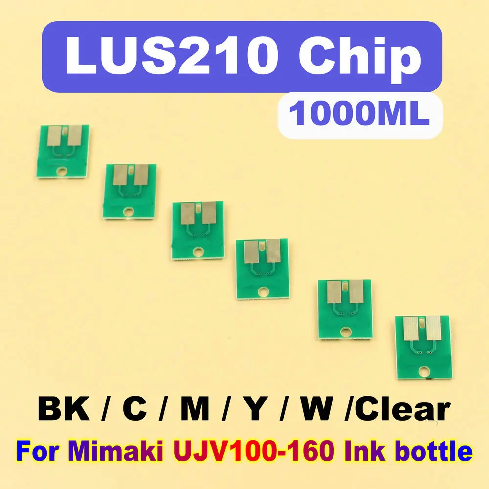 

LUS210 Chip 1000ML LUS 210 One Time Use Printer UV Ink Chip For Mimaki UJV100 160 Ink Bottle Chip Disposable Lus 210 Print Chips