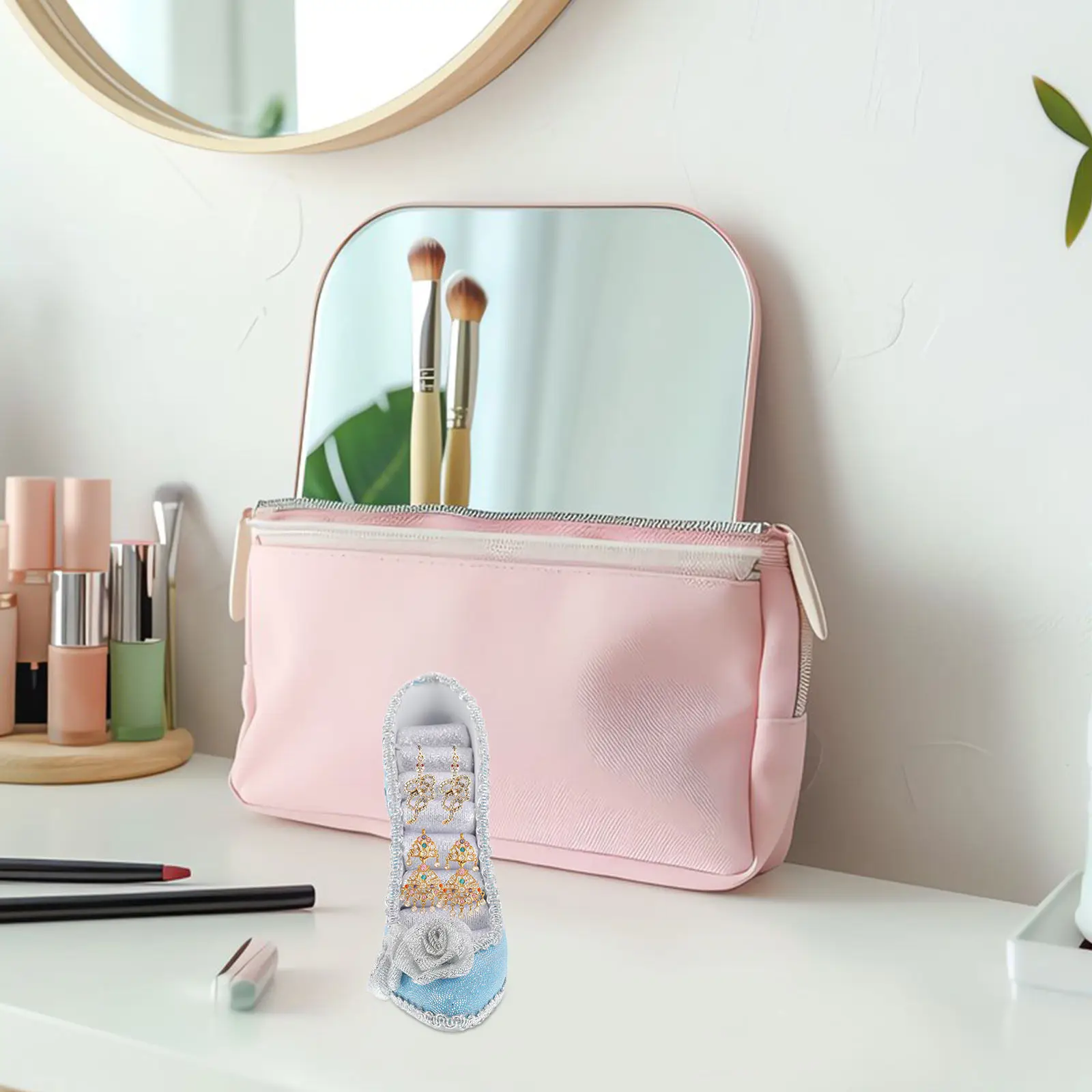 

Элегантная подставка-органайзер из смолы для украшений: держатель для обуви на высоком каблуке, серег, ожерелий, колец. Многофункциональное решение для домашнего хранения.