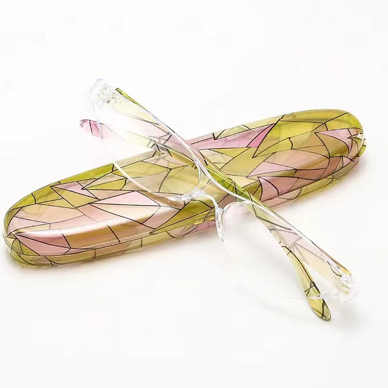 Box Occhiali da presbiopia Occhiali da lettura da donna alla moda e portatili Occhiali da ipermetropia HD da +100 A +400