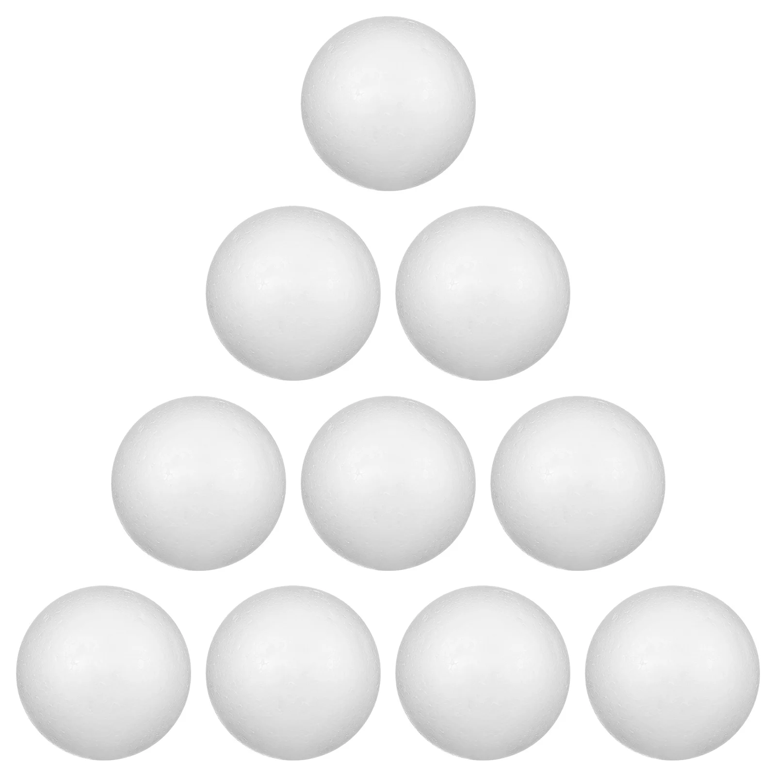 

10pcs 6cm Christmas Decoration Modelling Craft Solid Polystyrene Balls Round Spheres (White) Christmas balls