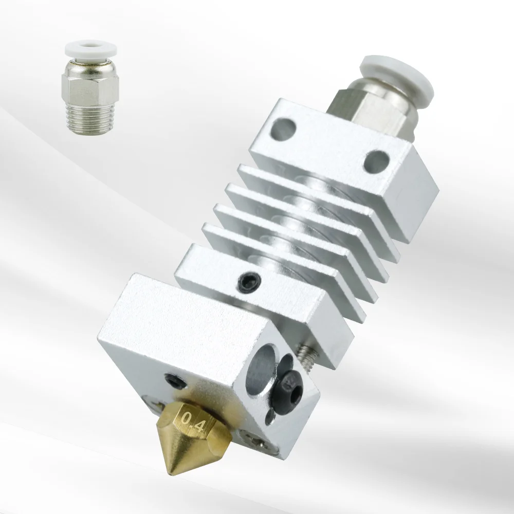 Untuk Creality Ender 3 CR-10 CR-10S Peningkatan Hotend Pengganti MK8 Kit Pendingin Ekstruder Logam Penuh Bagian Printer 3D Nosel 0.4Mm