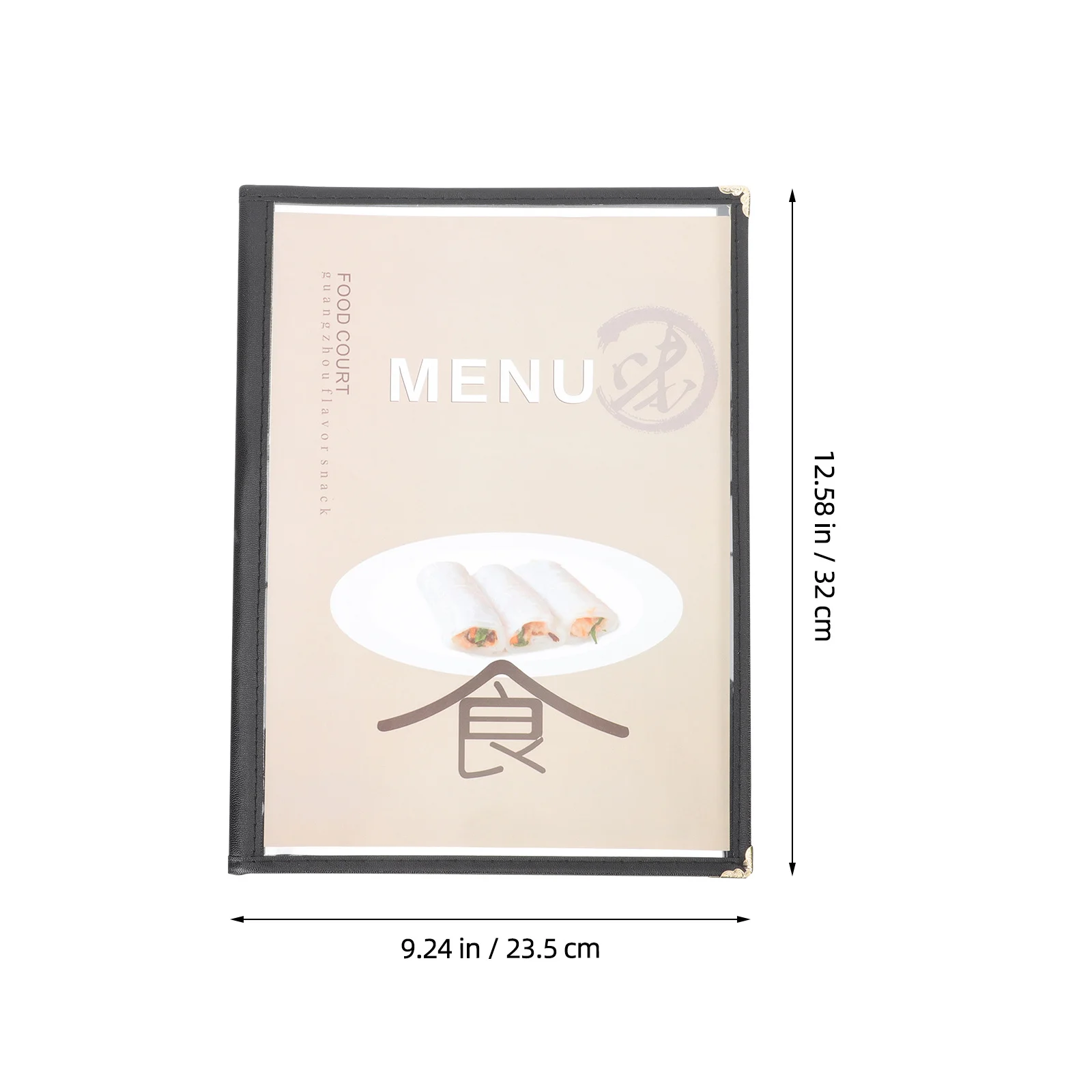 حامي قائمة المطاعم غطاء PVC شفاف متين مقاوم للزيت المائي وصفة كتاب مجلد فندق بار القائمة الغطاء الواقي #3