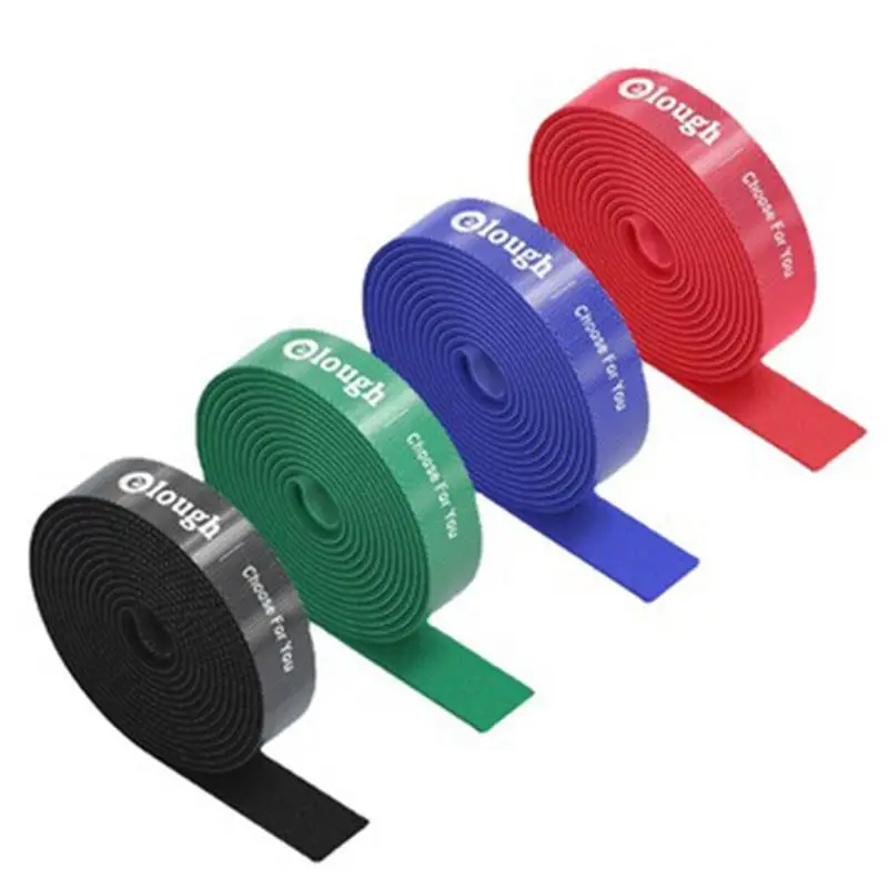 Hook Fastening Tape Computer Data Cable Coloured Cable Ties Hook Nylon Fastening Tape Tearable Wire Manager