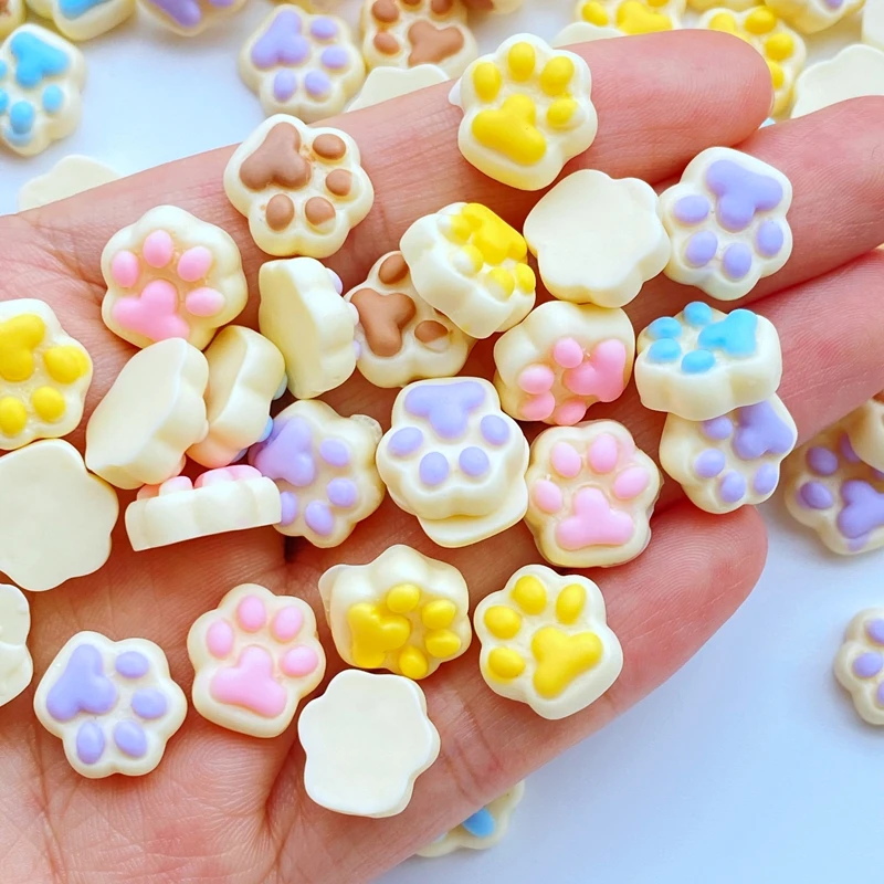 20Pcs New Kawaii Cute Feet Flat Back Acrylic Cabochons Scrapbooking DIY Jewelry Craft Decoration Accessorie