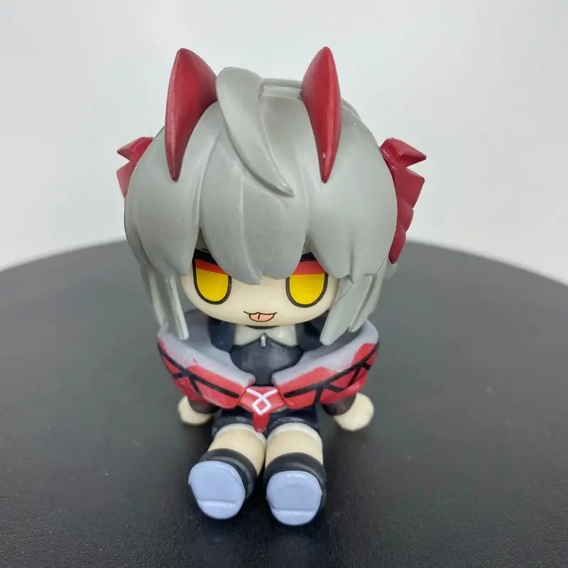 귀여운 Arknights Silent Texas Chibi 피규어 귀여운 데스크탑 장식품 소장용 애니메이션 피규어 책상 장식 장난감 선물