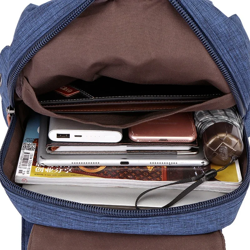 Nesitu Highend lona duradera púrpura rojo azul negro verde gris A4 estudiante hombres mujeres mochila bolsa de viaje escolar M1007