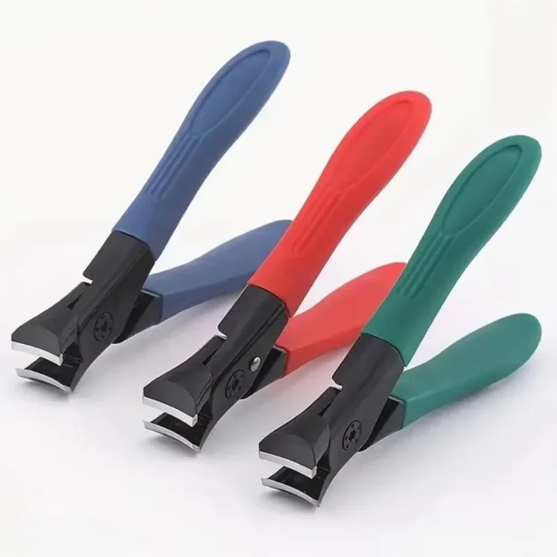 

Кусачки для ногтей с открыванием из нержавеющей стали, серый триммер для ногтей, толстые ногти для пожилых людей, индивидуальные бытовые кусачки для ногтей, прочные