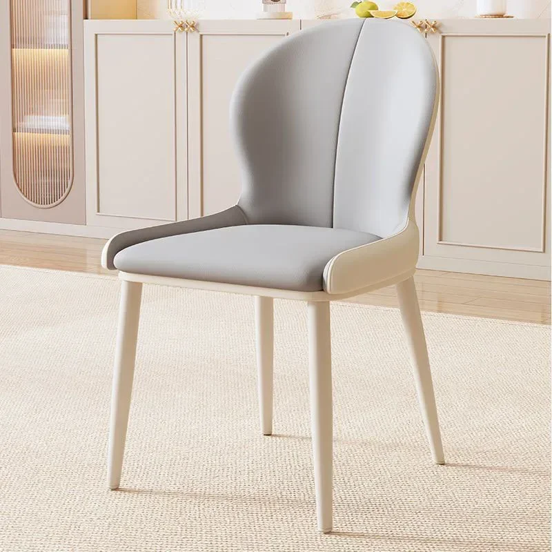 Soft Stool Vanity Kitchen Chair Modern Luxury French Cream Style Dining Chair Bedroom Sillas De Comedor Furniture