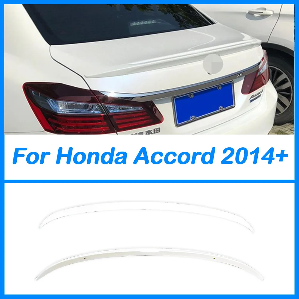 

Задняя Крышка багажника Ducktail выступ спойлеры, заднее крыло для Honda 9 Accord Gen 2014 + ABS пластик, карбоновые аксессуары