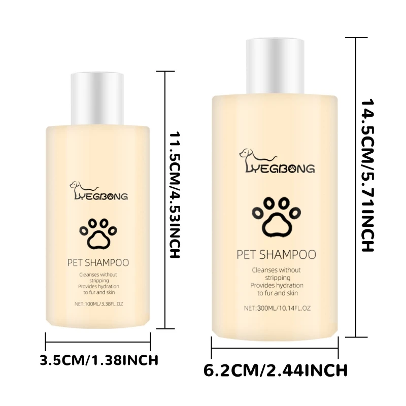 Tearsfree Shampoo for Dog Cats Cleansing Shampoo Dog Conditioner Help Reduce Itching LongLasting Moisturizer Lotion