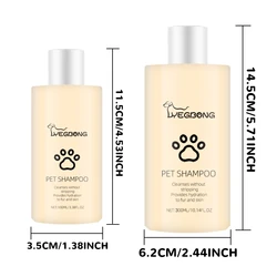 Tearsfree Shampoo for Dog Cats Cleansing Shampoo Dog Conditioner Help Reduce Itching LongLasting Moisturizer Lotion