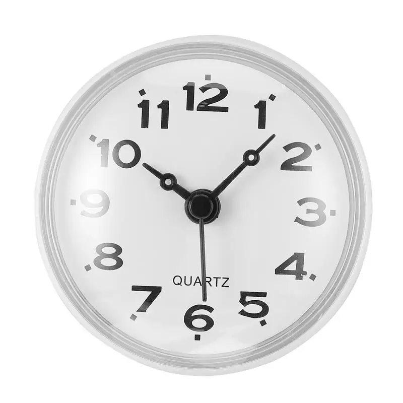 

Wall Clock Bathroom Mute Clock Suction Cup Hanging Clock Waterproof Anti Fog Kitchen Bathroom Mirror Closet Tile Decor Clock ﻿