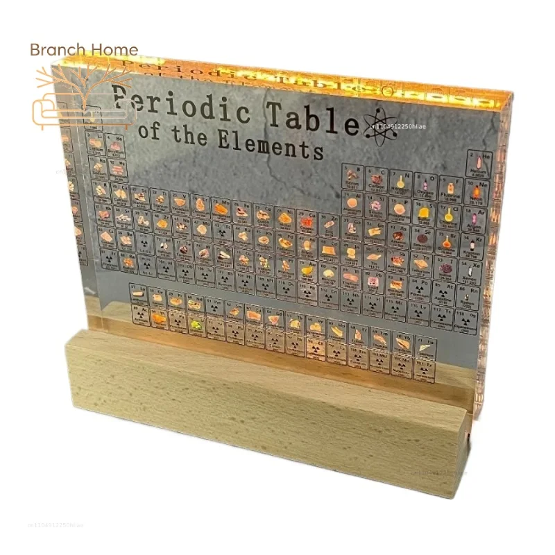 2026 Latest Models Acrylic Periodic Table Figurines Mendeleev Element Desk Decor Chemistry Display House Accessories Gift