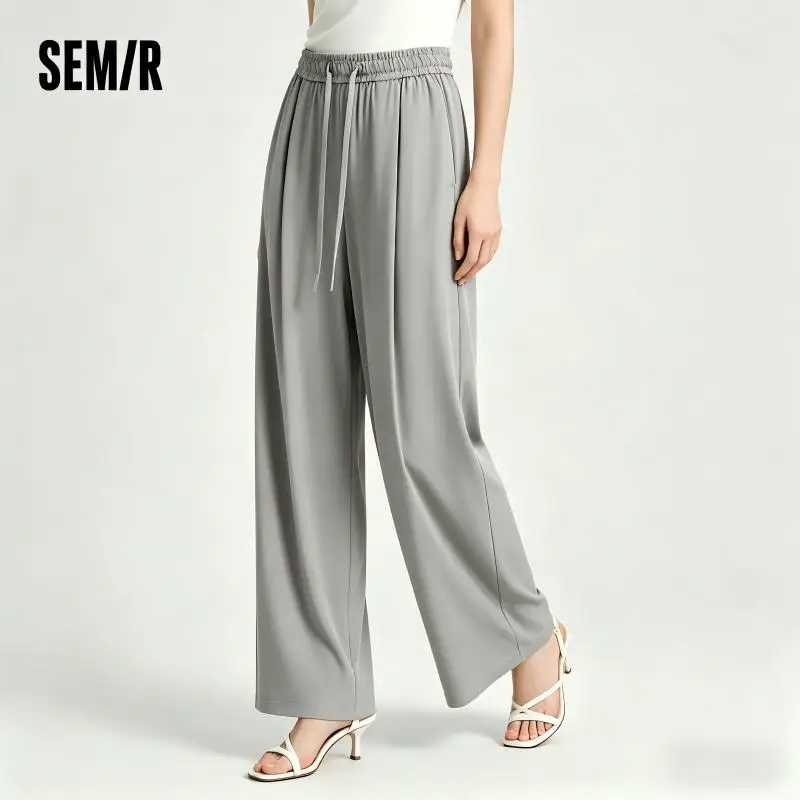 Semir Damenhose UV 2026 Schutz Kühlend Schnelltrocknend Plissiert Weites Bein Urban Casual Alltagsstil Weich Bequem