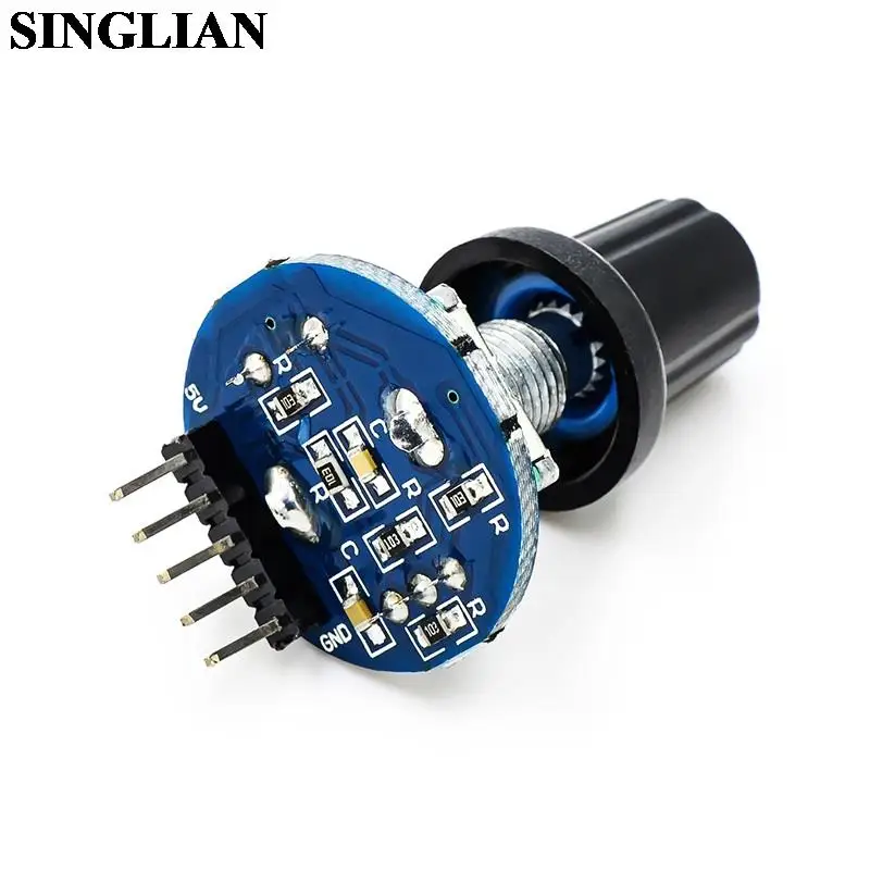 Digital Rotary Encoder Module Rotary Potentiometer Rotary Potentiometer With Knob Cap Handle Length 20MM