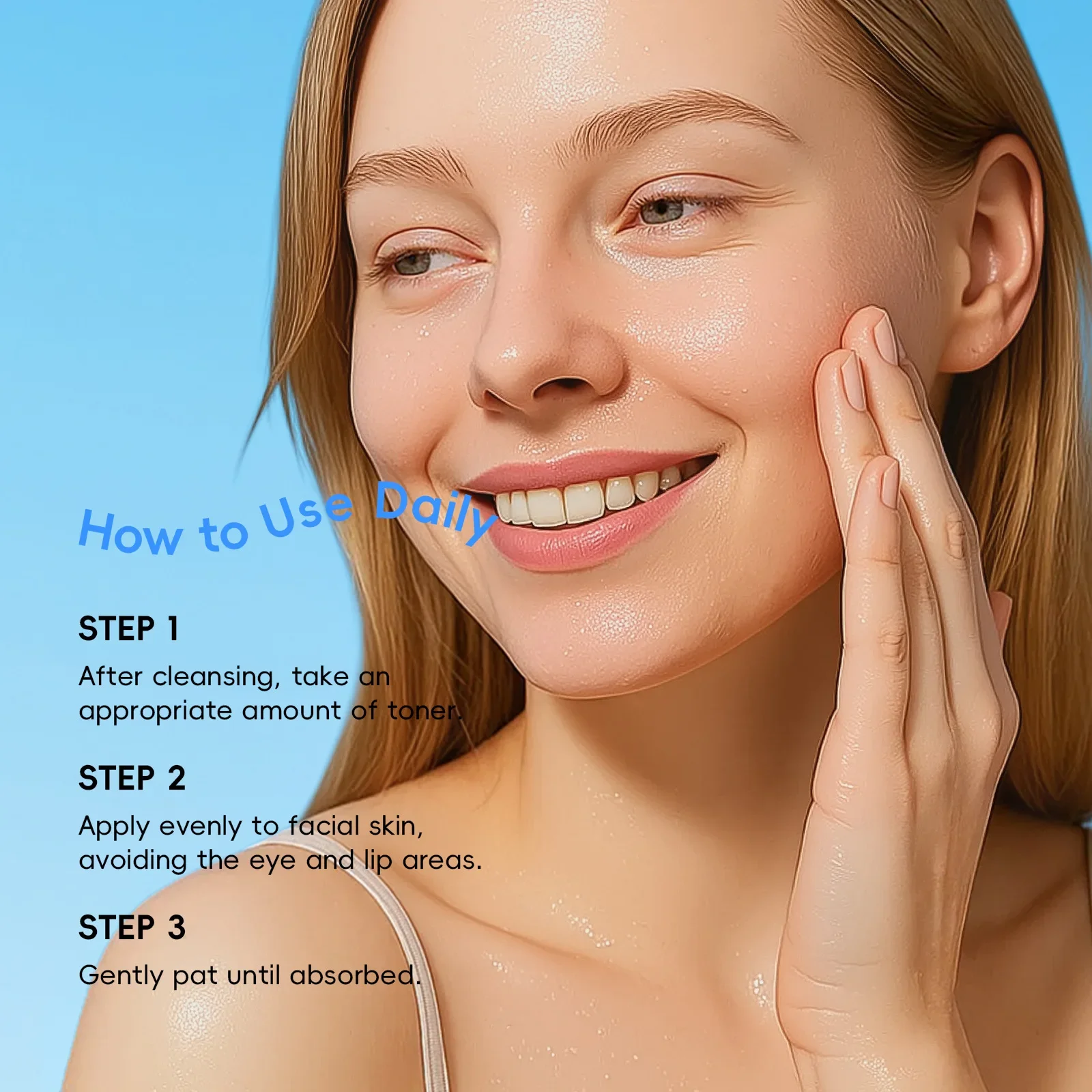 تونر مرطب 100 مل كولاجين الهيالورونيك ترطيب ثبات يعزز المرونة منعش للعناية بالوجه غير دهني #3