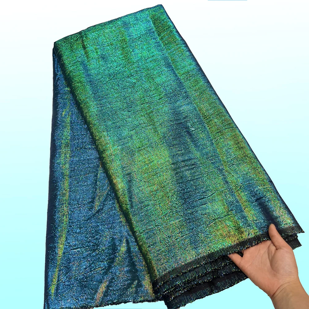 2025年アフリカナイジェリア産高品質チュールレース生地ジャカードオーガンザ刺繍ギピュール、パーティーやプロムドレスに