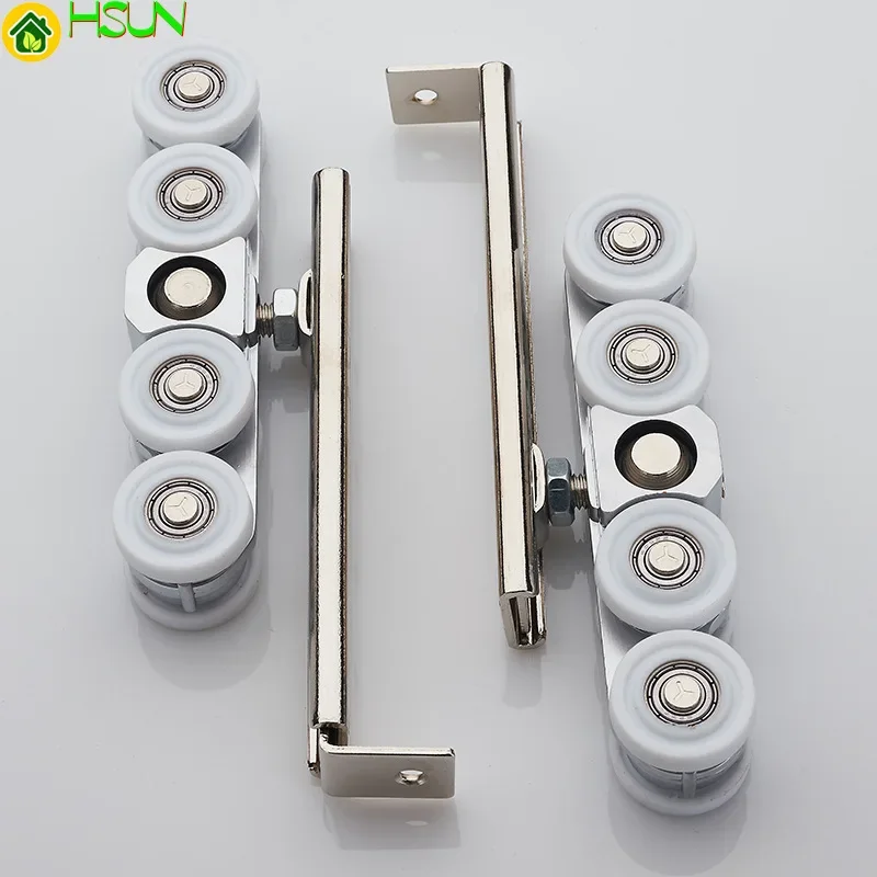

Automatic cleaning hanging wheel sliding door hanging pulley glass door mute hanging rail wheel balcony sliding door 8 wheels