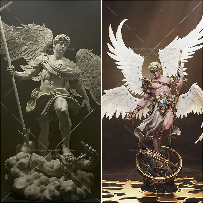 

1/24 1/18 масштаб религиозные и культурные судей общий лидер ангел DIY самособранный GK 3D смола без цоколя белые куклы модель