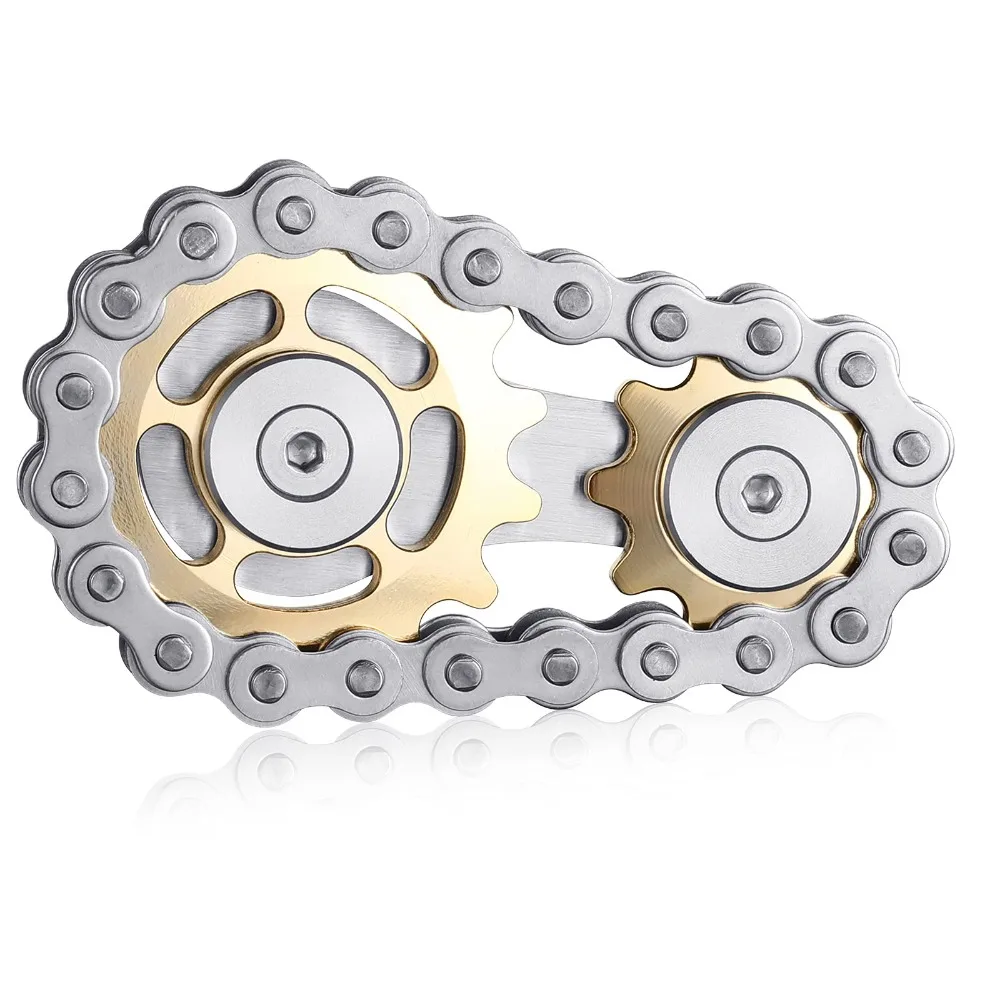 Gyro Toys Interesting Game Sprocket Flywheel Gyro Chic Bike Chain Wear-resistant for Release Anxiety Relax Keep Awake