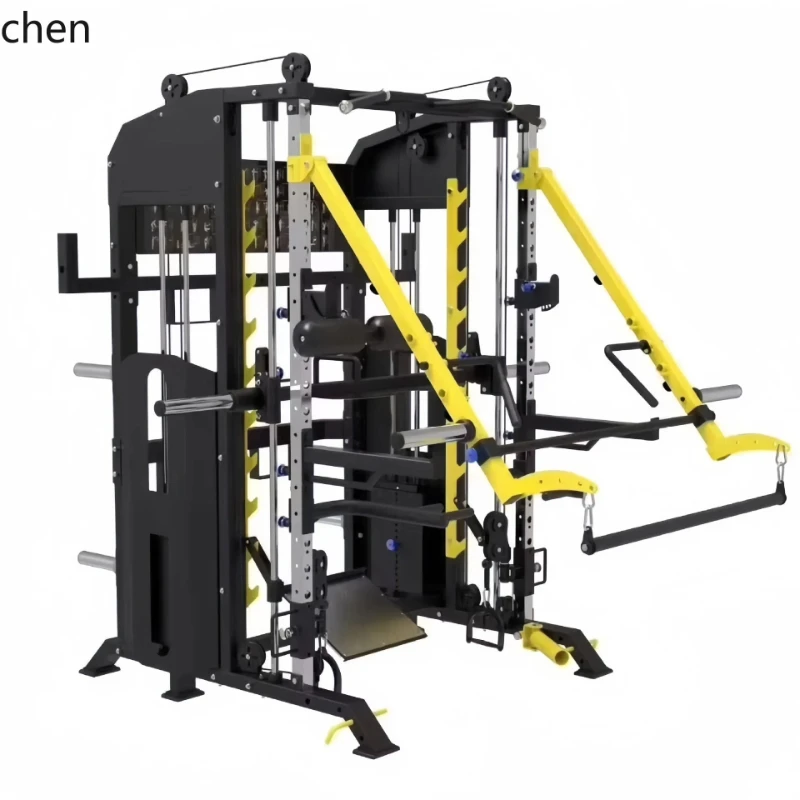 O8- Fitness Equipment Single Station Bench Press Small Flying Bird Squat Rack Comprehensive Training Device