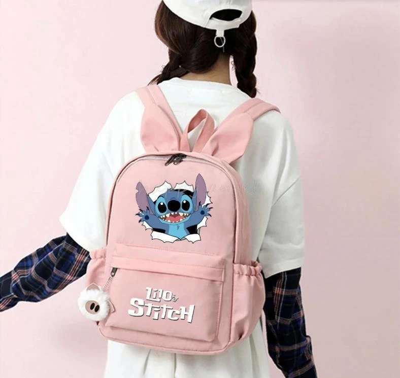 Cute Disney Lilo Stitch Backpack for Girls Boys Student Teenager Children Rucksack Women Casual School Bags Kids Birthday Gift