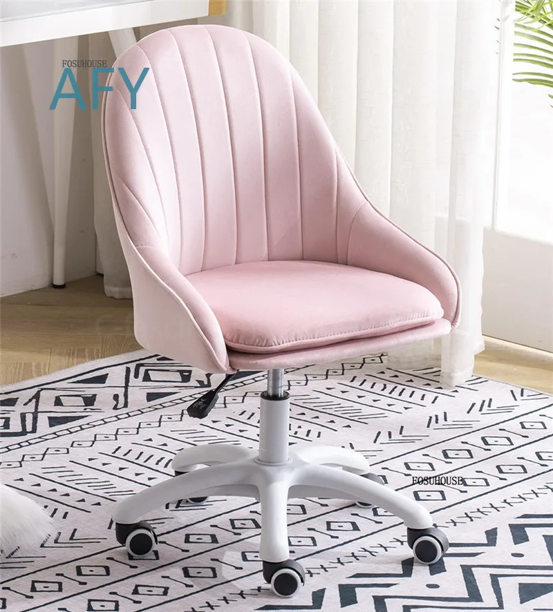 Simple Modern Chairs for Computer Office Home Lift Stools Swivel Ergonomic Chair with Backrest Bedroom Leisure Stool for Mc T
