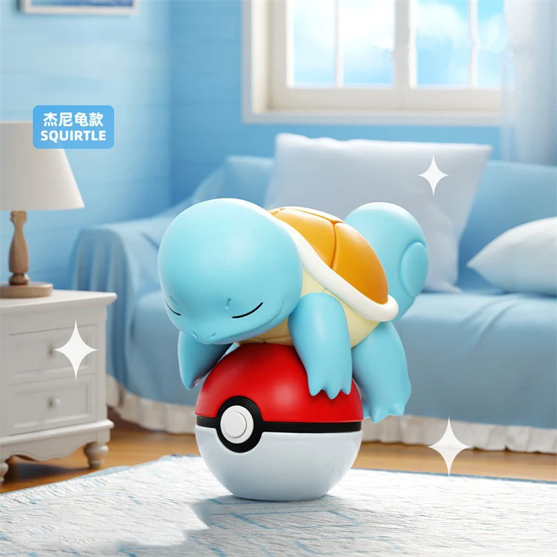 Authentieke Poké Mon Nachtlampje Pop Pikachu EEVEE CHARMANDER BULBASAUR PSYDUCK Handgemaakte Ornament Speelgoed Kinderen Kerstcadeau