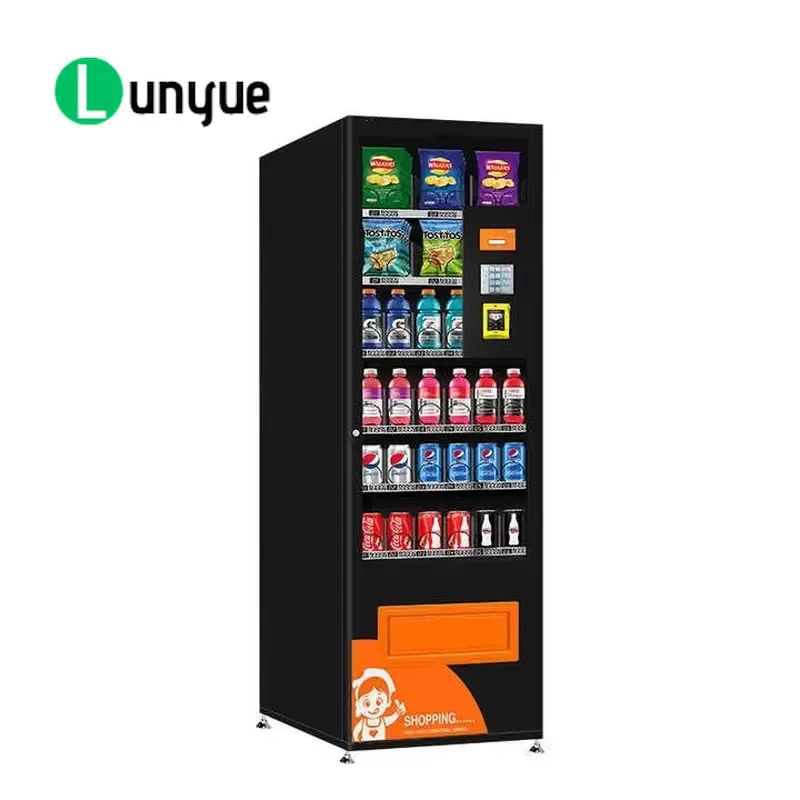 Small Vending Machine for Snacks and Drinks No Touchscreen Compact Automatic Dispenser for Home Office Hotel Lobby Easy