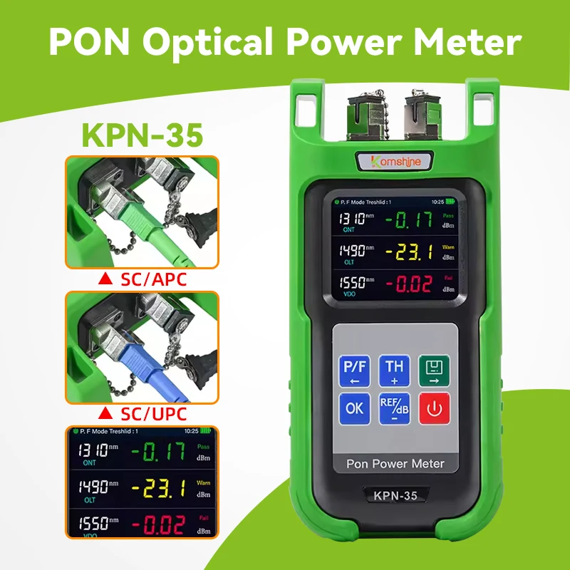 komshine-kpn-35-pon-optical-power-meter-01-db-resolution-1490nm-1550nm-1310nm-for-pon-network-testing