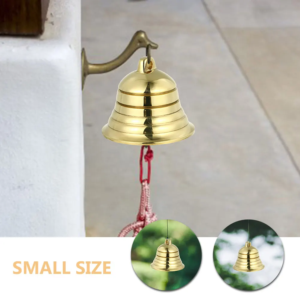 

2pcs Vintage Copper Bells Retro Hanging Charms Diy Craft Decorative Bell Ornaments For Jewelry Making Festival Decoration Small