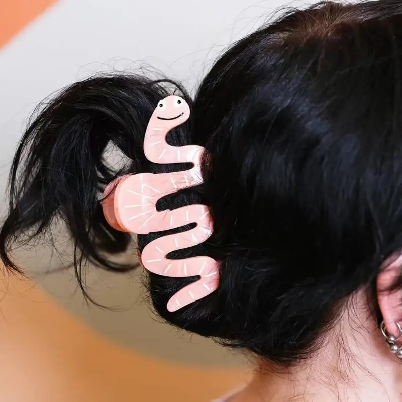 Kẹp tóc acrylic 652F dành cho nữ Kẹp tóc thiết thực cho kiểu tóc bồng bềnh Độ bám chắc chắn trong các sự kiện thể thao và xã hội