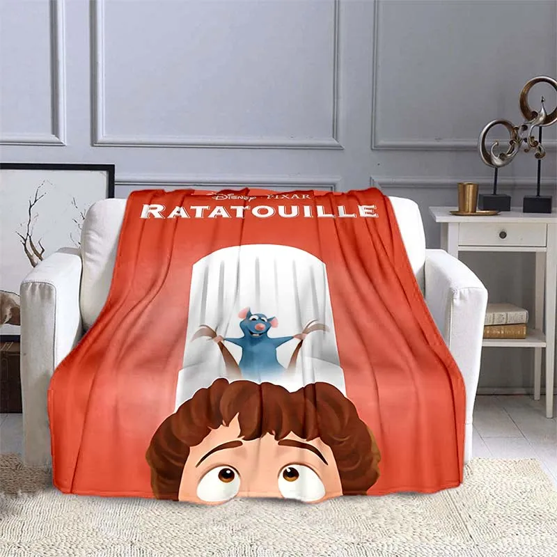 6 Sizes Disney Ratatouille Pattern Blanket Warm Soft Fluffy Kids and Adult Sofa Bed Throw Blanket Outdoor Travel Camping Sheet