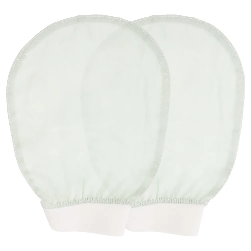 

2Pcs Exfoliating Mitts Soft Durable Bath Gloves for Home Skin Scrubber Massage Exfoliating Mitt