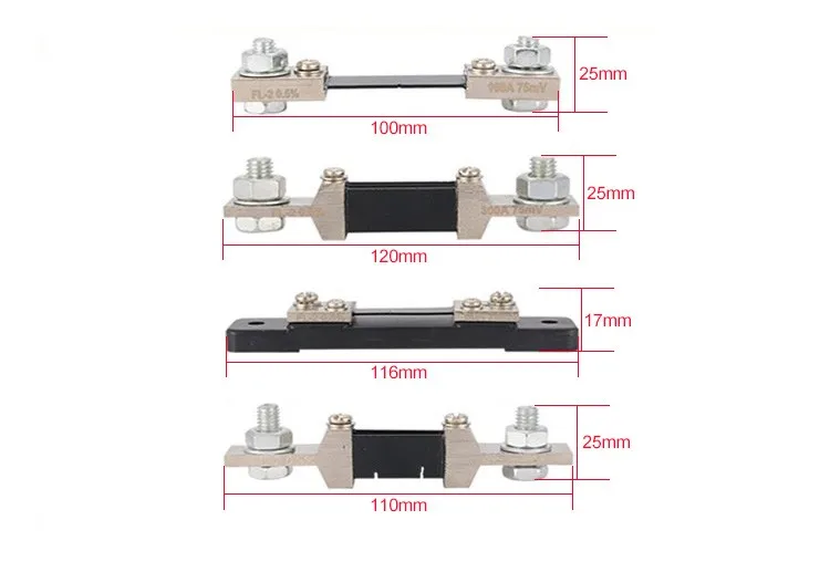 Externer Shunt FL-2 200a 75mv Strom messer Shunt Resister für digitale Voltmeter Ampere meter Watt meter – Detail 2