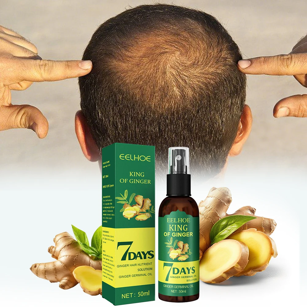 Ginger Hair Care Essential Oil, Nourishes the Scalp and Hair Follicles, Gently Controls Oil, Strengthens Hair Roots