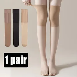 Women's Stockings Sexy Lace Nylon Long Socks Breathable Thin Stitching Over The Knee Sock Anti-snag Leggings Knee Pads Stocking