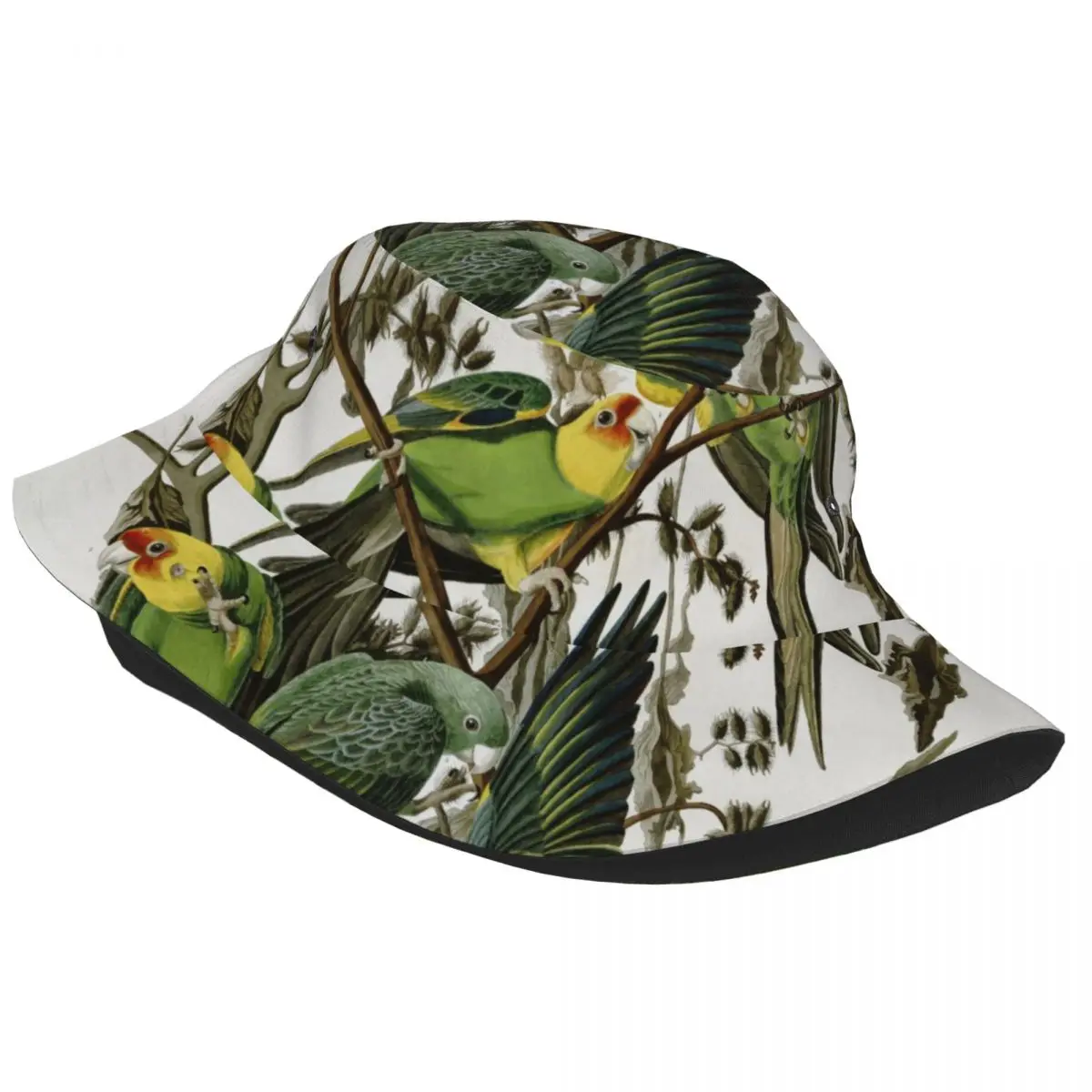 Carolina Parakeets Unisex Casual Sun Hat Bucket Bob Hip Hop Cap Fisherman Panama