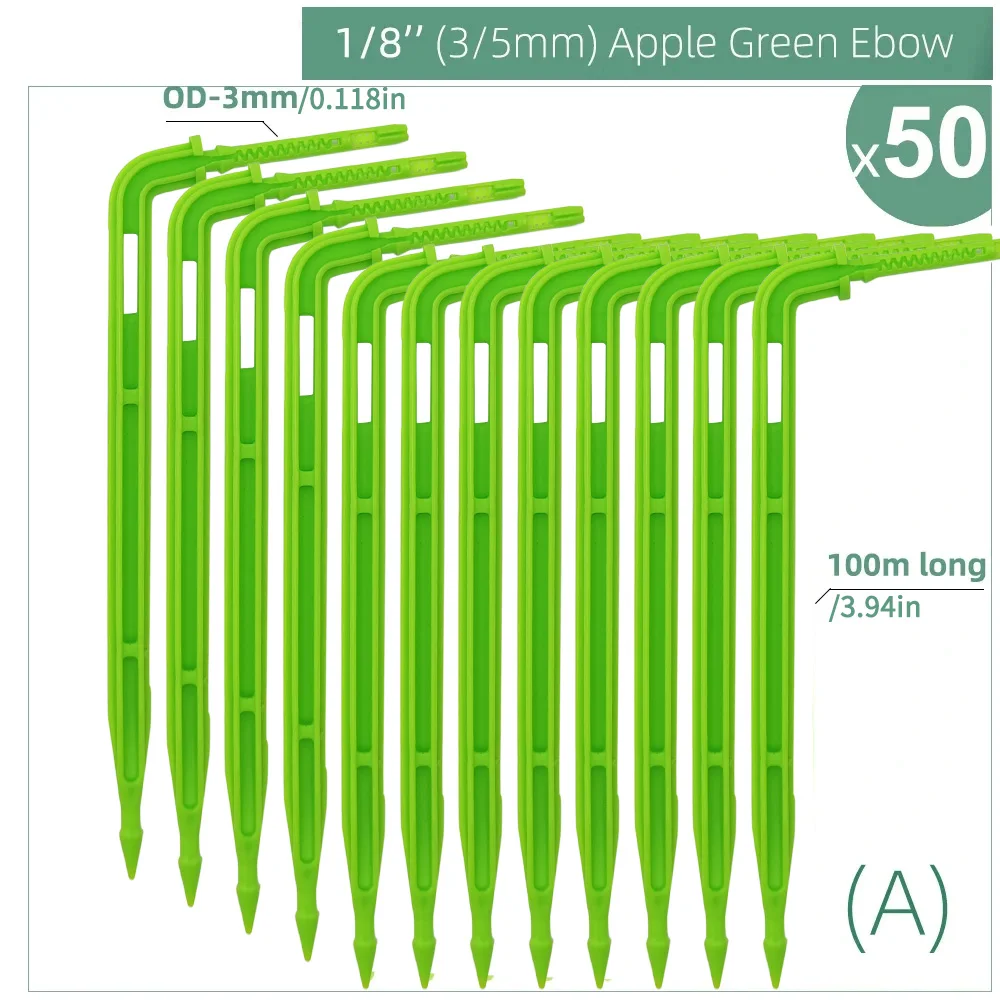 100-10M 4/2-Way 8L Drip Pijl Irrigatie Zender Watering Systeem Druppelaar Sprinkler Irrigatie Kit ingemaakte Planten