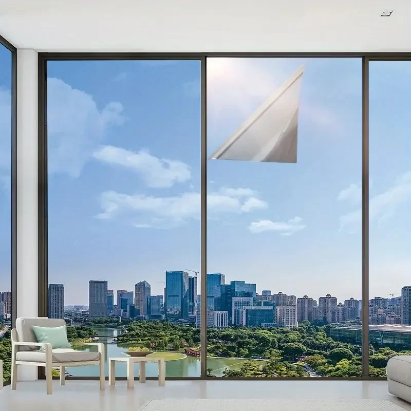 Wallpaper Window Privacy Film Heat Insulation Ultraviolet-proof Electrostatic Adsorption Anti Peeping Glass Stickers One Way