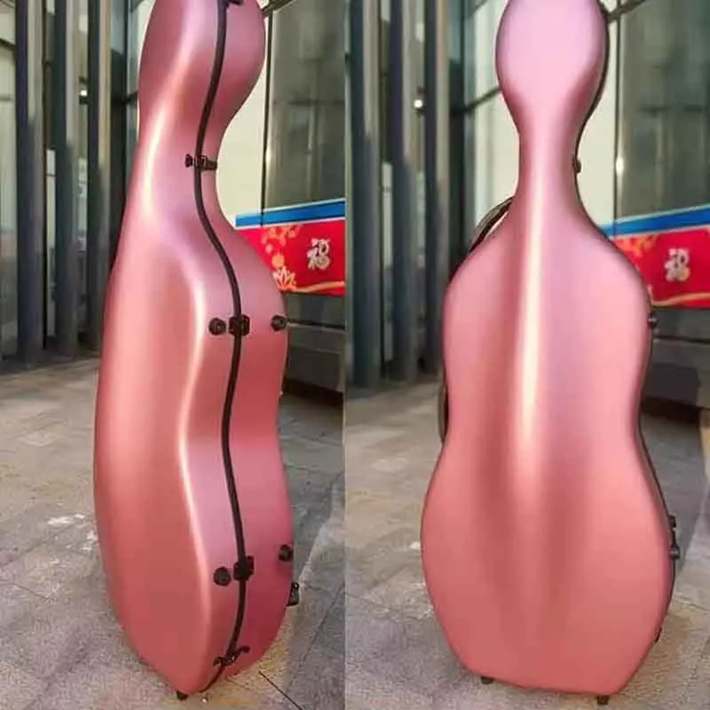 Goede Kwaliteit Carbon Cello Case 4/4 7/8 3/4 1/2 1/4 Koolstofvezel Composiet Multi-color Waterdichte Cello doos Cello Medeplichtige - afbeelding 1
